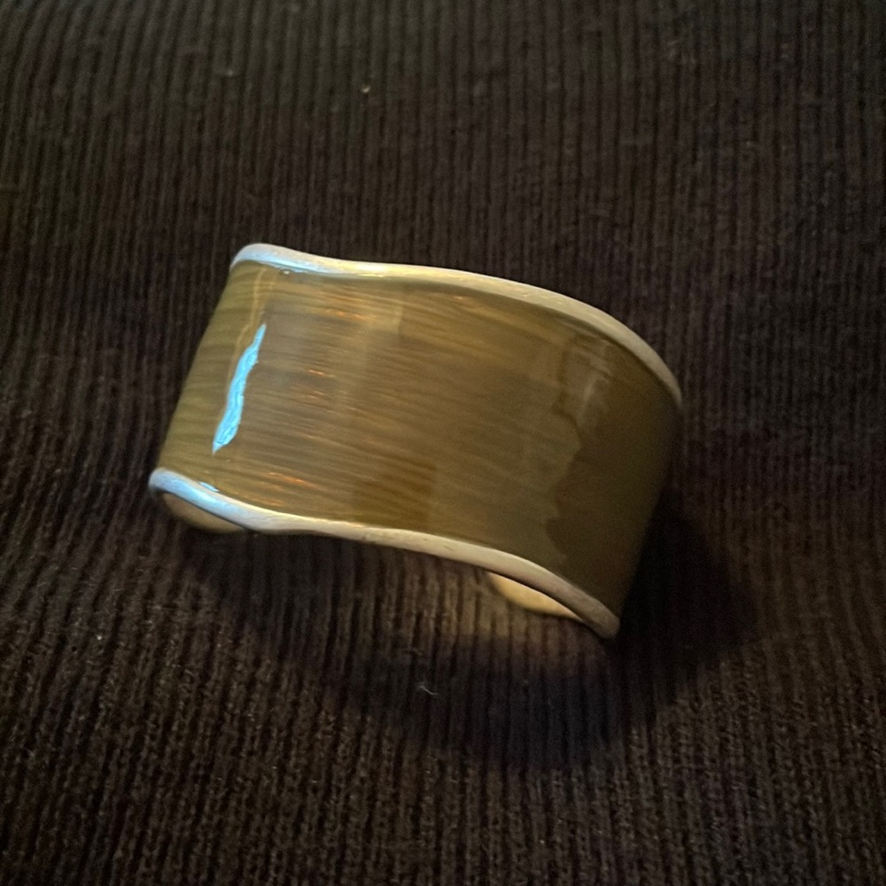 Lia Sophia green cuff bracelet